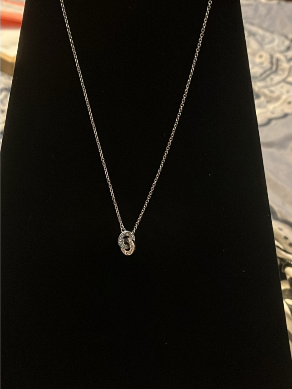 Silver Crystal Accent Initial 'S' Pendant Necklace - Women Jewelry